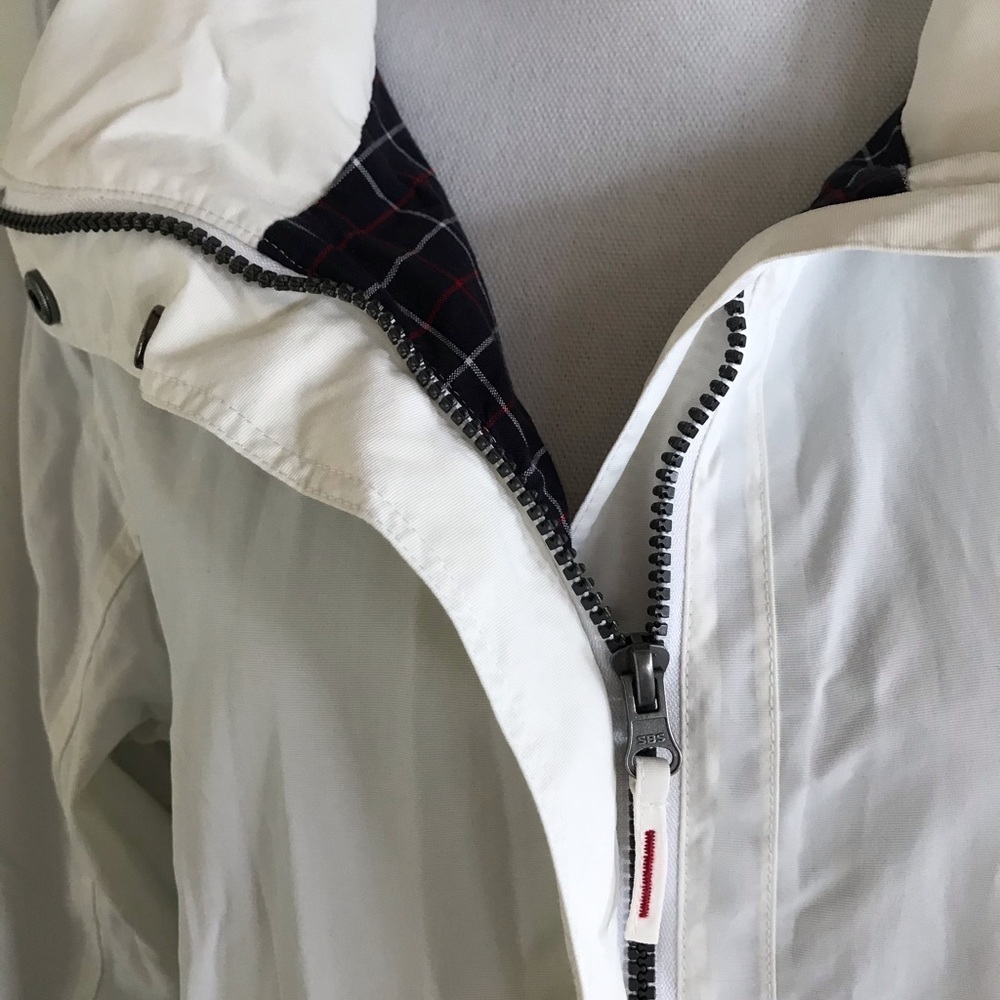 Sebago Women’s White Anorak Sailing Jacket with Detachable Hood Size Medium - Picture 5 of 12